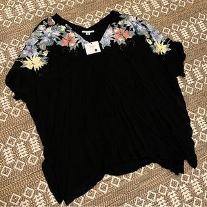 NWT O’Neill Tessa Women's Black Floral Swim Cover Up